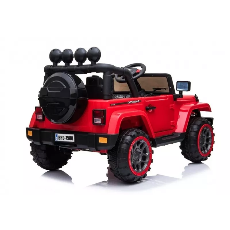 LEAN CARS Battery Car Jeep BRD-7588 Red 4x4 7408