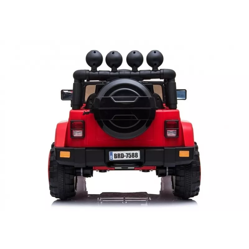LEAN CARS Battery Car Jeep BRD-7588 Red 4x4 7408