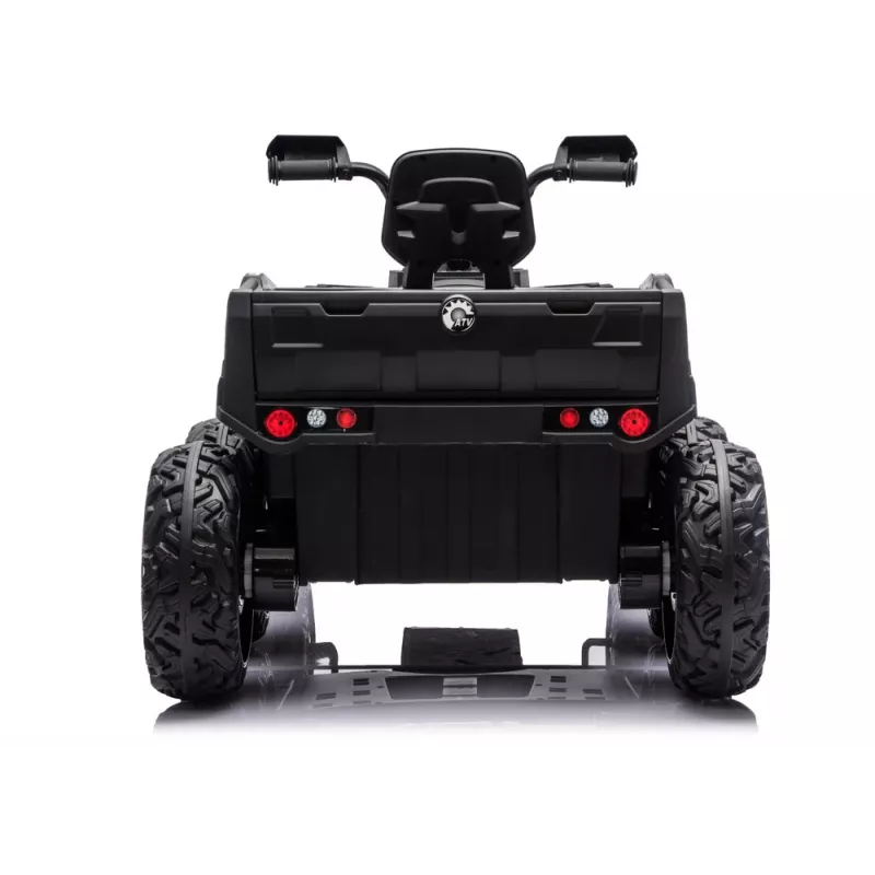 LEAN CARS Battery-Operated Quad ATV 6 Wheels With Trailer JC606 24V 4x4 Red