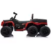LEAN CARS Battery-Operated Quad ATV 6 Wheels With Trailer JC606 24V 4x4 Red