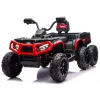 LEAN CARS Battery-Operated Quad ATV 6 Wheels With Trailer JC606 24V 4x4 Red
