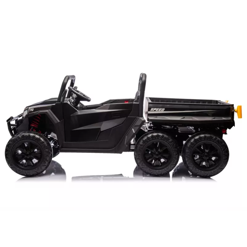 LEAN CARS Battery Operated Vehicle 6 Wheels XB-1038A 4x4 24V Black