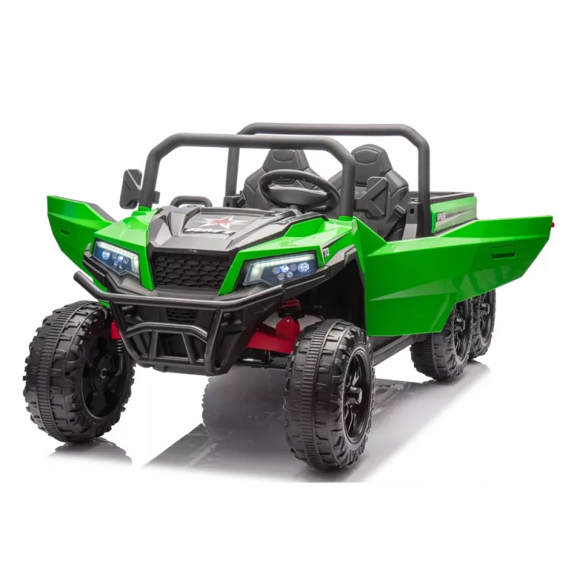LEAN CARS Battery Operated Vehicle 6 Wheels XB-1038A 4x4 24V Green