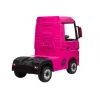 LEAN CARS Battery-Powered Car Mercedes Actros Truck Pink 4x4 with MP3 LED Pilot
