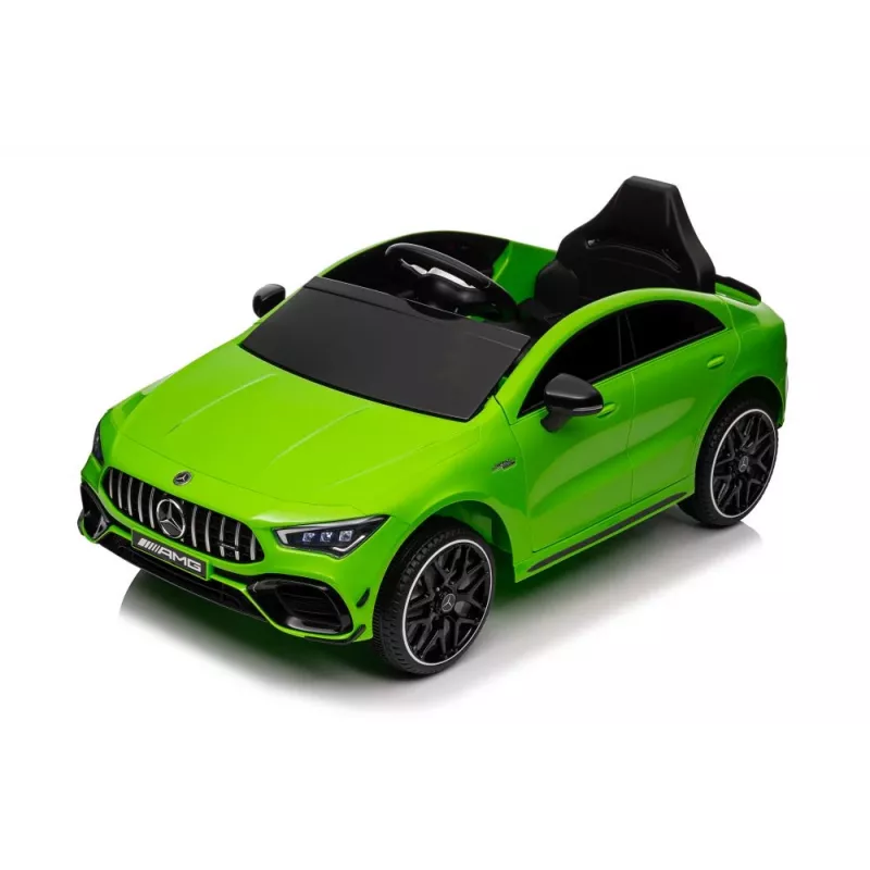 LEAN CARS Battery-Powered Car Mercedes CLA 45s AMG Green 4x4