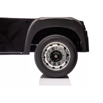 LEAN CARS Scania 500R HL698 4x4 Battery-Powered Ride-On Truck, Black