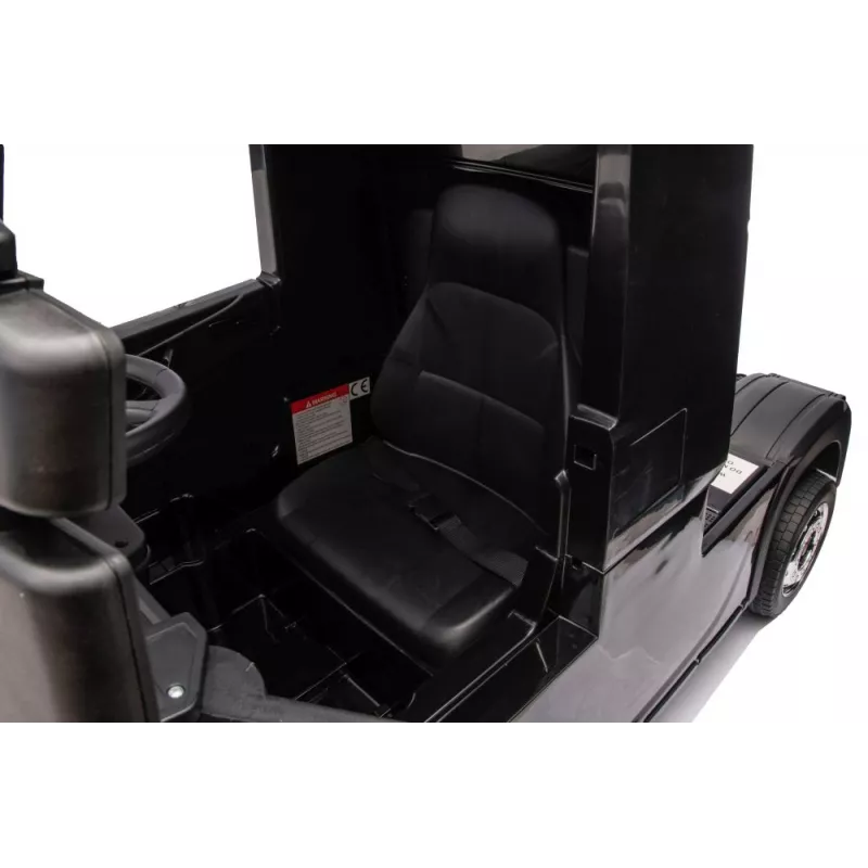 LEAN CARS Scania 500R HL698 4x4 Battery-Powered Ride-On Truck, Black