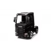 LEAN CARS Scania 500R HL698 4x4 Battery-Powered Ride-On Truck, Black