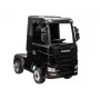 LEAN CARS Scania 500R HL698 4x4 Battery-Powered Ride-On Truck, Black