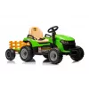 LEAN CARS Battery-Powered Tractor BBH-030 Green 12V Ride-On with Parental Remote Control