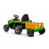 LEAN CARS Battery-Powered Tractor BBH-030 Green 12V Ride-On with Parental Remote Control