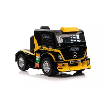 LEAN CARS Battery-Powered Truck Mercedes XMX622 Yellow LED Lights
