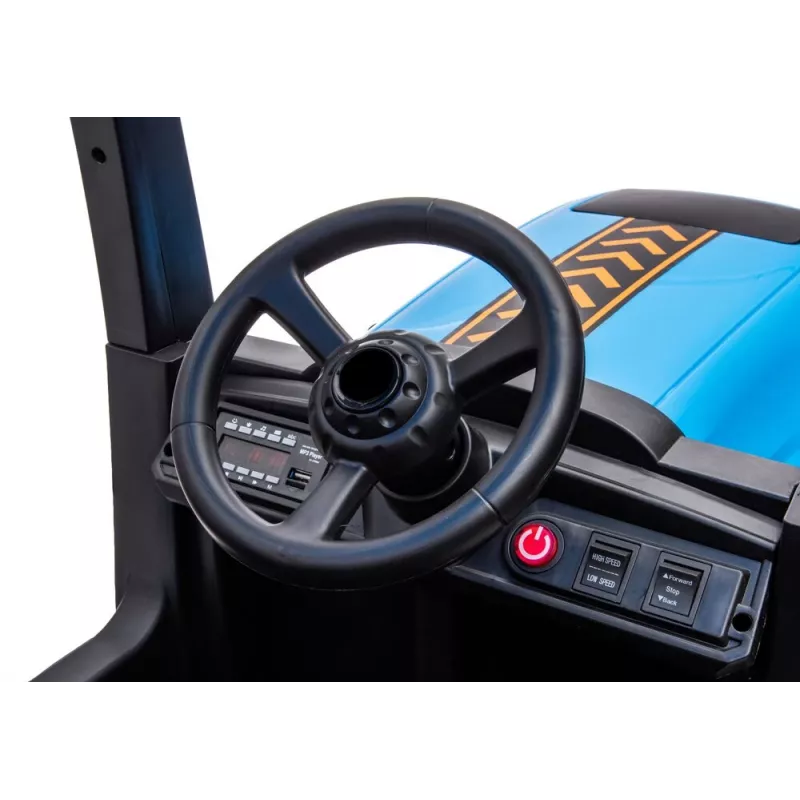 LEAN CARS Battery Tractor A011 24V Blue – Ride-On Toy with 2x200W Motors, Remote Control, LED Lights, Bluetooth