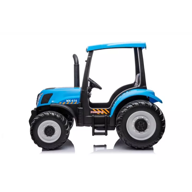 LEAN CARS Battery Tractor A011 24V Blue – Ride-On Toy with 2x200W Motors, Remote Control, LED Lights, Bluetooth