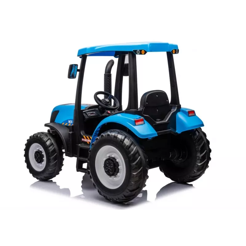 LEAN CARS Battery Tractor A011 24V Blue – Ride-On Toy with 2x200W Motors, Remote Control, LED Lights, Bluetooth