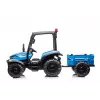 LEAN CARS Battery Tractor BLT-206 Blue 12V Ride-On with Trailer and Remote Control