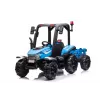 LEAN CARS Battery Tractor BLT-206 Blue 12V Ride-On with Trailer and Remote Control