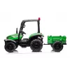 LEAN CARS Battery Tractor BLT-206 Green with Detachable Trailer, 12V Ride-On for Kids 3-8 Years, 2x45W, EVA Wheels, Remote Control