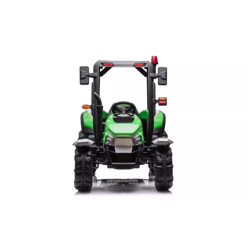 LEAN CARS Battery Tractor BLT-206 Green with Detachable Trailer, 12V Ride-On for Kids 3-8 Years, 2x45W, EVA Wheels, Remote Control