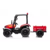 LEAN CARS Battery Tractor BLT-206 Red, 12V 7Ah, 2x35W, Kids Ride-On with Remote Control & Trailer