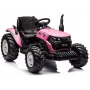 LEAN CARS Battery Tractor HC-306 Pink 24V Kids Ride-On with Parental Remote