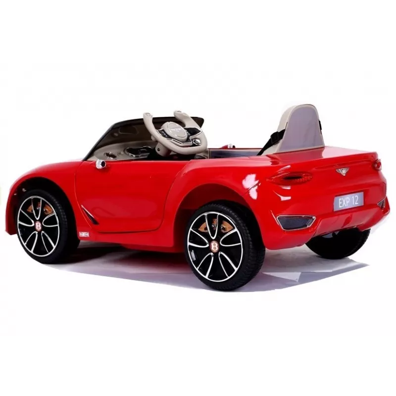 LEAN CARS Bentley Continental GT 12V Electric Ride-On Car - Red Painted