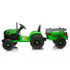 LEAN CARS CH9959B Battery Operated Tractor with Trailer Light Green 24V