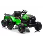 LEAN CARS CH9959B Battery Operated Tractor with Trailer Light Green 24V
