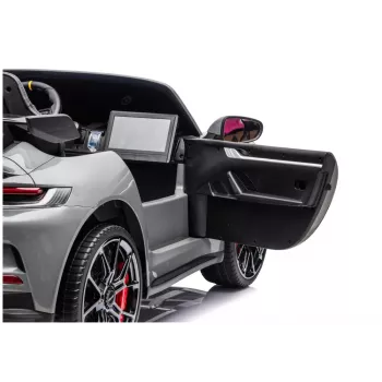 LEAN CARS DK-P911 Porsche GT3 24V Battery-Operated Ride-On Car Grey