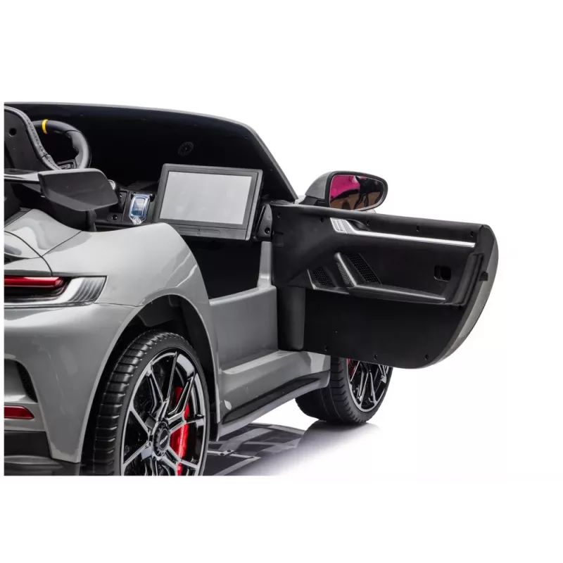 LEAN CARS DK-P911 Porsche GT3 24V Battery-Operated Ride-On Car Grey