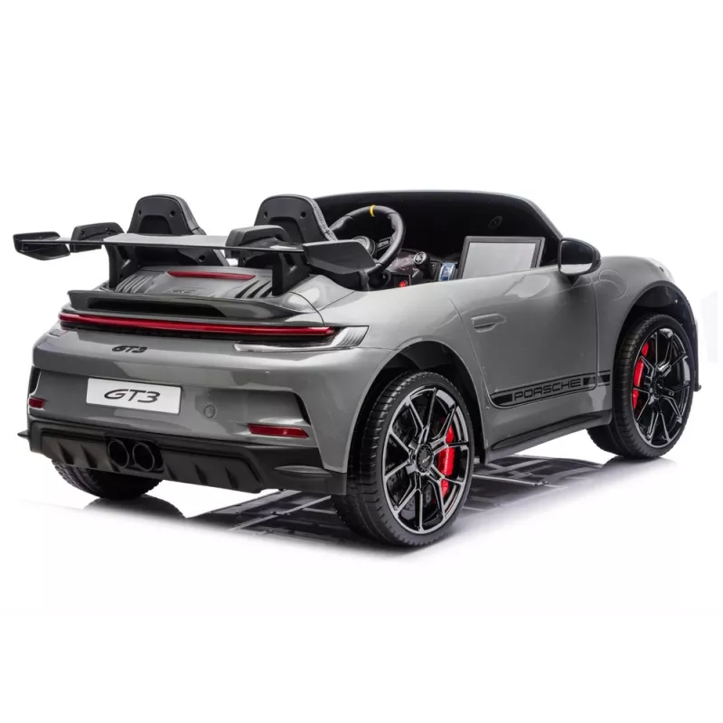 LEAN CARS DK-P911 Porsche GT3 24V Battery-Operated Ride-On Car Grey
