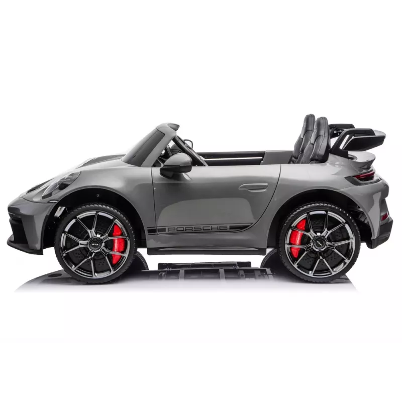 LEAN CARS DK-P911 Porsche GT3 24V Battery-Operated Ride-On Car Grey
