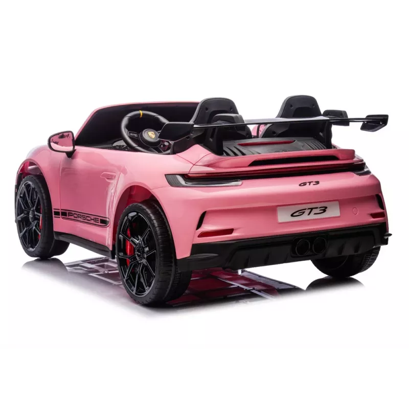 LEAN CARS DK-P911 Porsche GT3 24V Pink Battery-Operated Ride-On Car