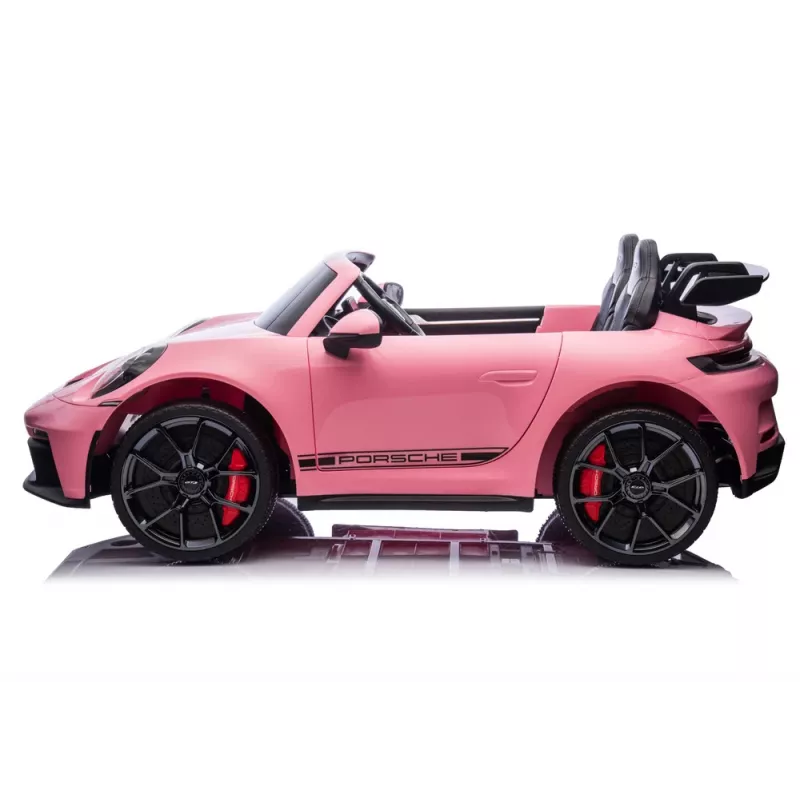 LEAN CARS DK-P911 Porsche GT3 24V Pink Battery-Operated Ride-On Car