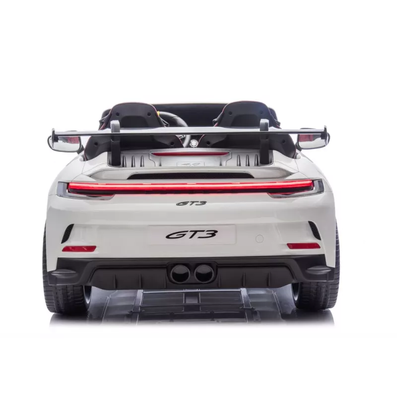 LEAN CARS DK-P911 Porsche GT3 Battery-Operated Ride-On Car White