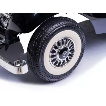 LEAN CARS Electric Ride On Car Mercedes 540K Classic Premium LED Lights MP3 Black