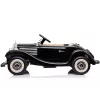 LEAN CARS Electric Ride On Car Mercedes 540K Classic Premium LED Lights MP3 Black