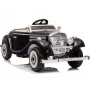 LEAN CARS Electric Ride On Car Mercedes 540K Classic Premium LED Lights MP3 Black