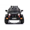 LEAN CARS Electric Ride-On Jeep BRD-7588 with LED Lights, MP3, Remote Control, Black 4x4