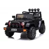 LEAN CARS Electric Ride-On Jeep BRD-7588 with LED Lights, MP3, Remote Control, Black 4x4
