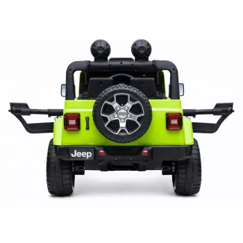 LEAN CARS Electric Ride On Jeep Rubicon 4x4 Green