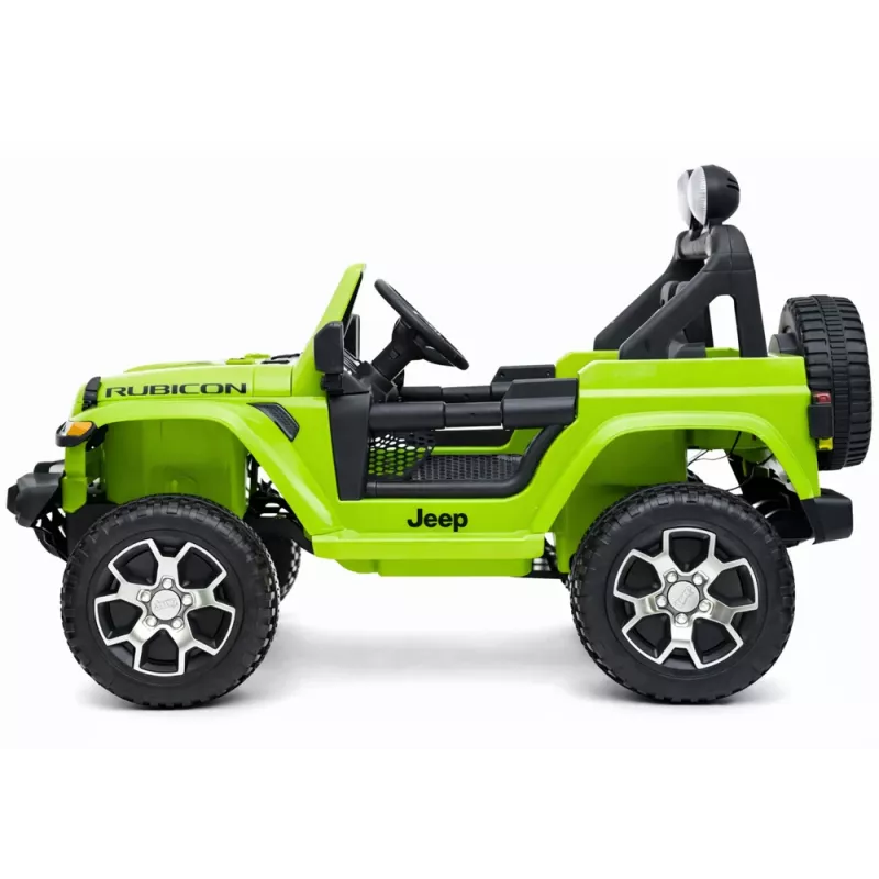 LEAN CARS Electric Ride On Jeep Rubicon 4x4 Green