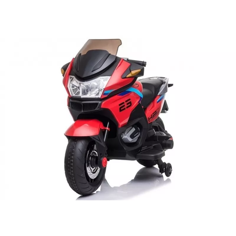 LEAN CARS Electric Ride-On Motorbike XMX609 Red with MP3 and LED Lights
