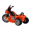 LEAN CARS Electric Ride On Motorcycle JT568 Police Orange LED