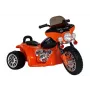 LEAN CARS Electric Ride On Motorcycle JT568 Police Orange LED