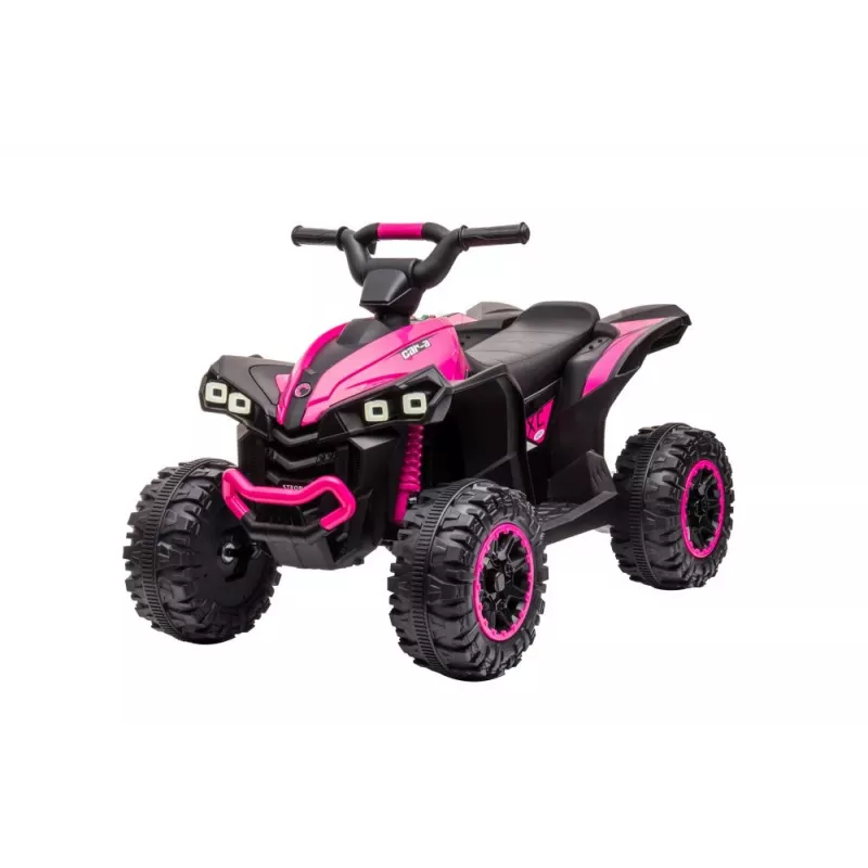 LEAN CARS Electric Ride-On Quad HL568 Pink – 12V 2x30W Kids ATV with Music, LED Lights, 30 kg Capacity