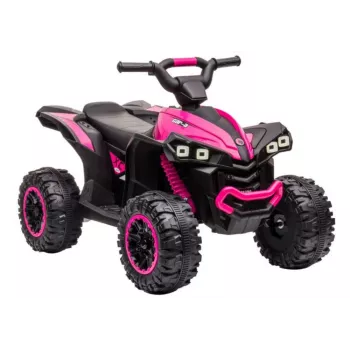 LEAN CARS Electric Ride-On Quad HL568 Pink – 12V 2x30W Kids ATV with Music, LED Lights, 30 kg Capacity
