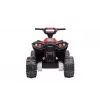 LEAN CARS Electric Ride-On Quad HL568 Red 6V Battery Powered Kids ATV with LED Lights & Music