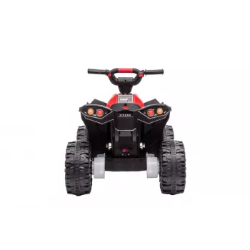 LEAN CARS Electric Ride-On Quad HL568 Red 6V Battery Powered Kids ATV with LED Lights & Music