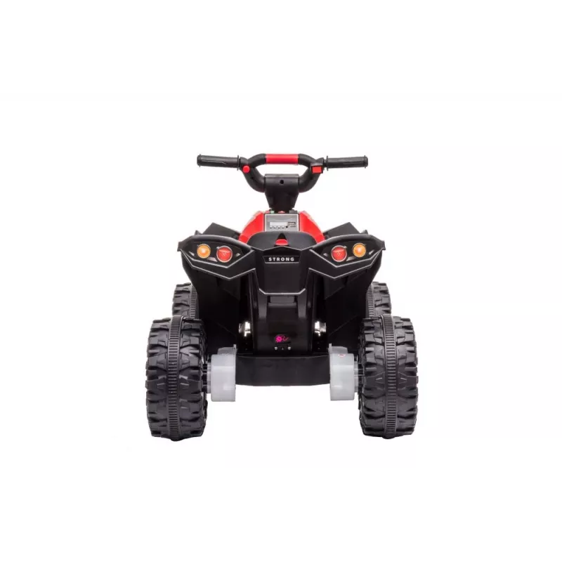 LEAN CARS Electric Ride-On Quad HL568 Red 6V Battery Powered Kids ATV with LED Lights & Music